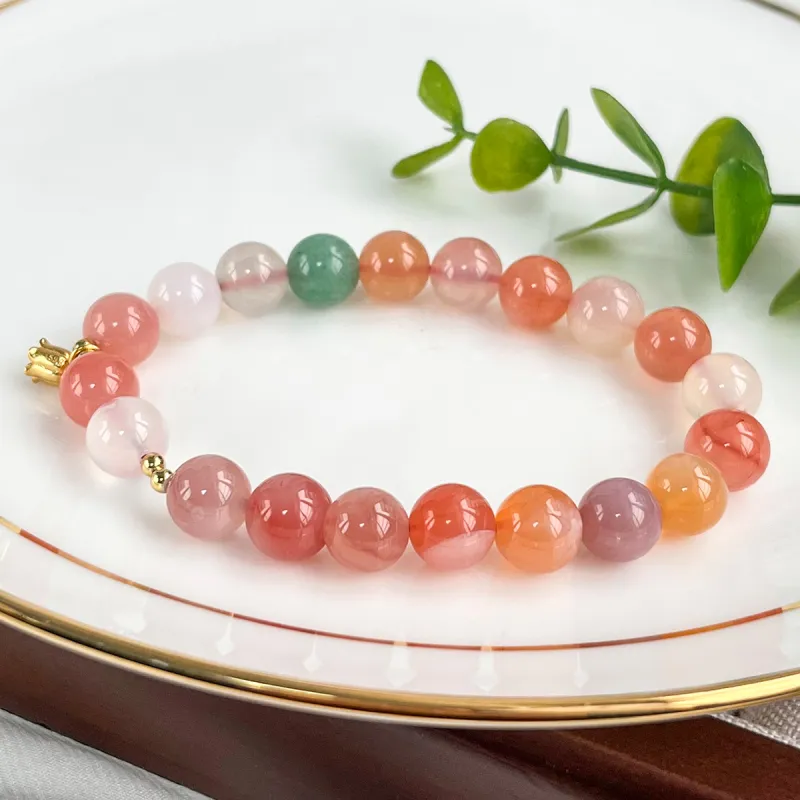 Oriental Jade Agate Bracelets Women's-3