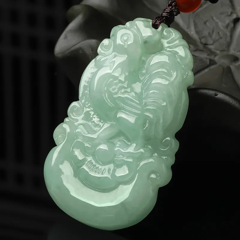 Oriental Jade Glutinous Jade Jadeite Necklaces Unisex-46