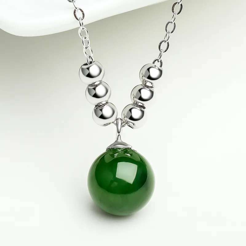 Oriental Jade Hetian Jade Necklaces Jasper Women's-5