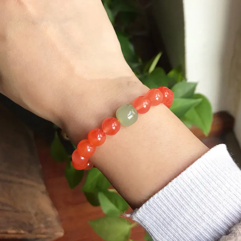 Oriental Jade Agate Bracelets Women's-6