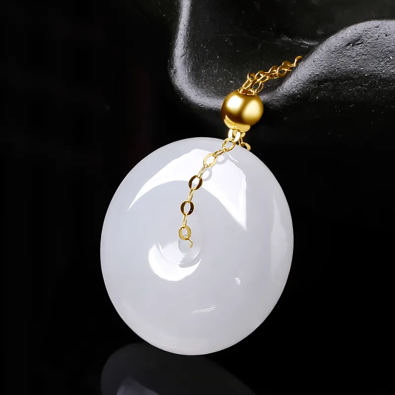 Oriental Jade Necklaces White Jade Women's-4