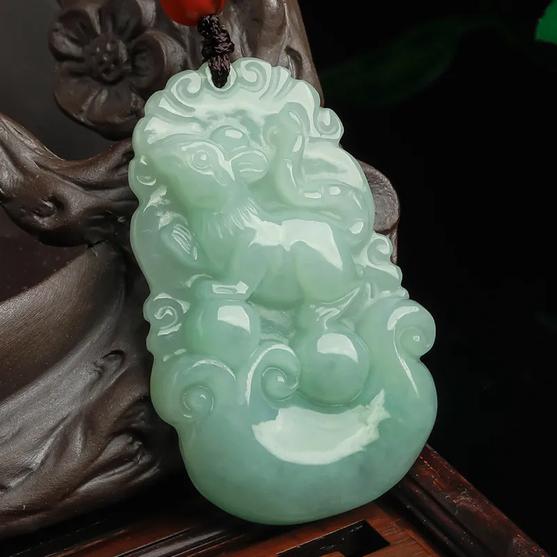 Oriental Jade Glutinous Jade Jadeite Necklaces Unisex-2