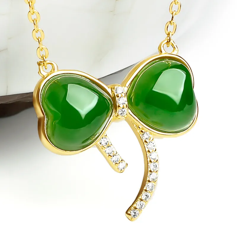 Oriental Jade Hetian Jade Necklaces Jasper Women's-5