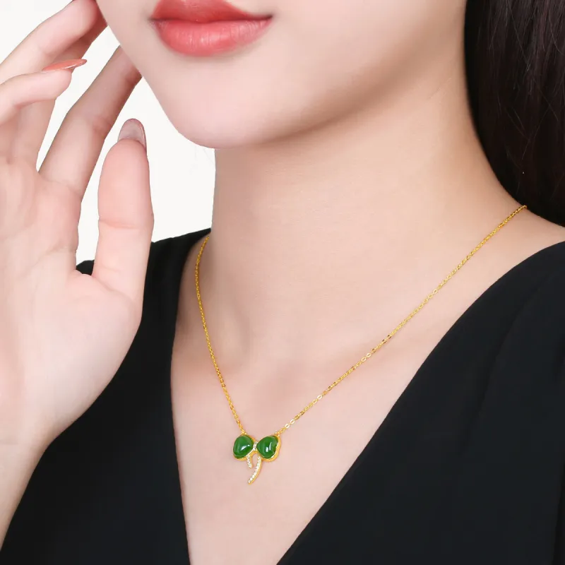 Oriental Jade Hetian Jade Necklaces Jasper Women's-2