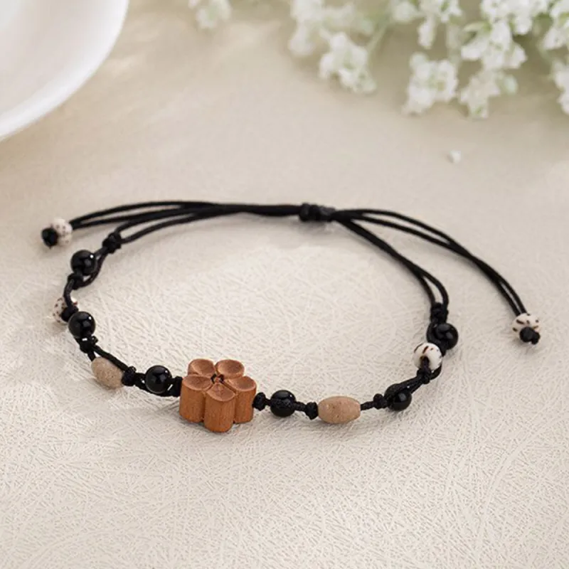 Oriental Jade Peachwood Bracelets Unisex-3
