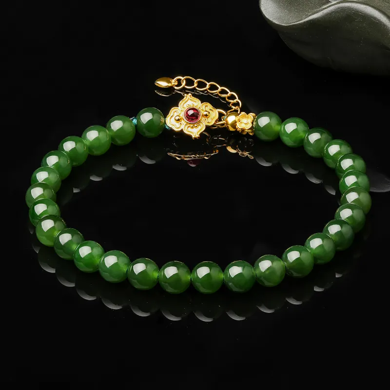 Oriental Jade Bracelets Jasper Women's-6