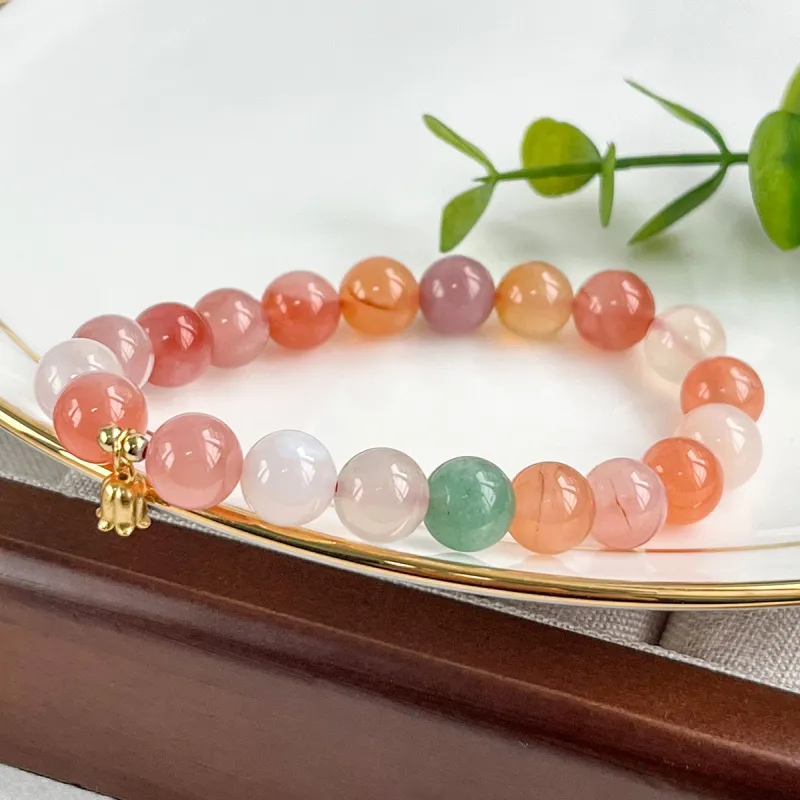 Oriental Jade Agate Bracelets Women's-2