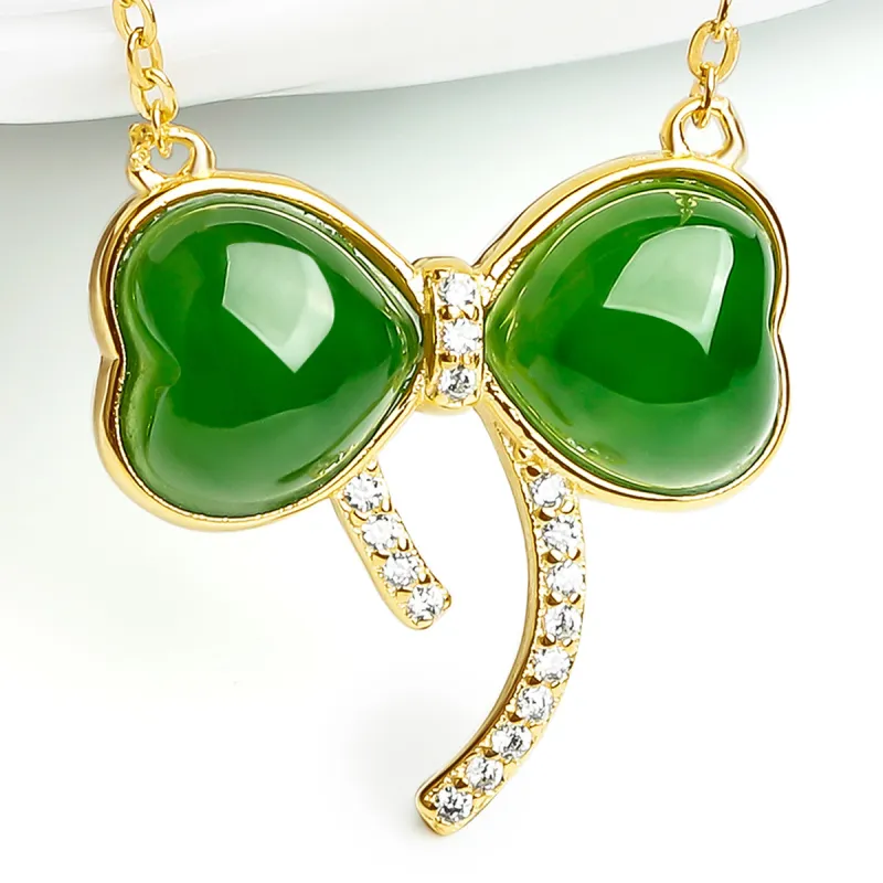 Oriental Jade Hetian Jade Necklaces Jasper Women's-4