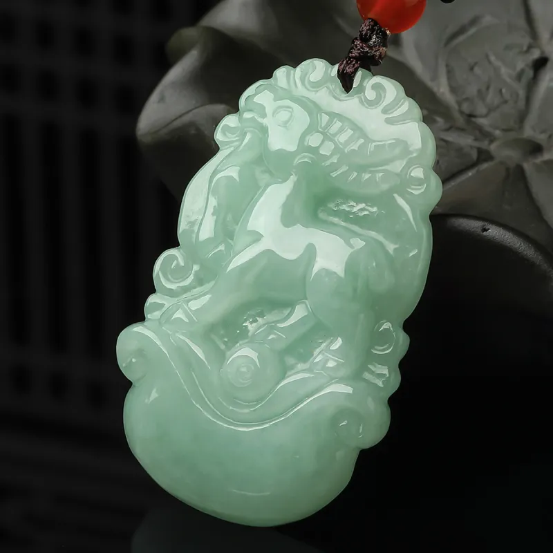 Oriental Jade Glutinous Jade Jadeite Necklaces Unisex-36