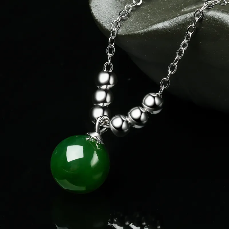 Oriental Jade Hetian Jade Necklaces Jasper Women's-3