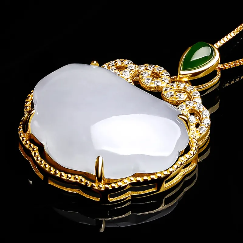 Oriental Jade Pendants White Jade Women's-5