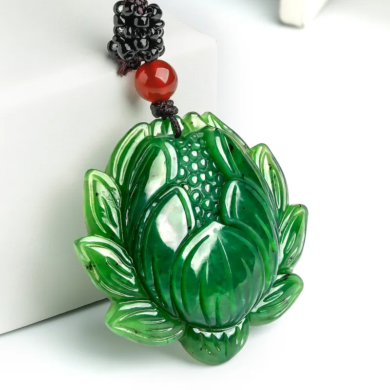 Oriental Jade Necklaces Jasper Women's-3