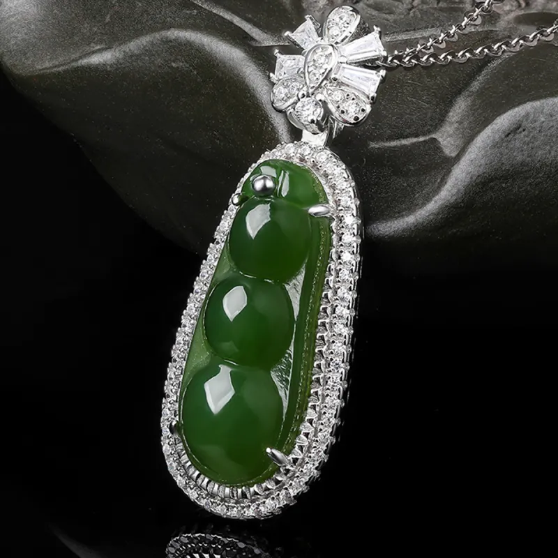Oriental Jade Necklaces Green Jade Women's-4