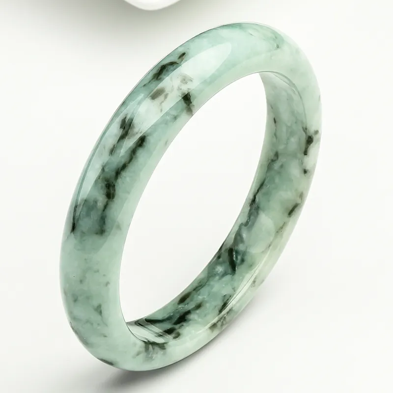 Oriental Jade Glutinous Jade Bangles Women's-3