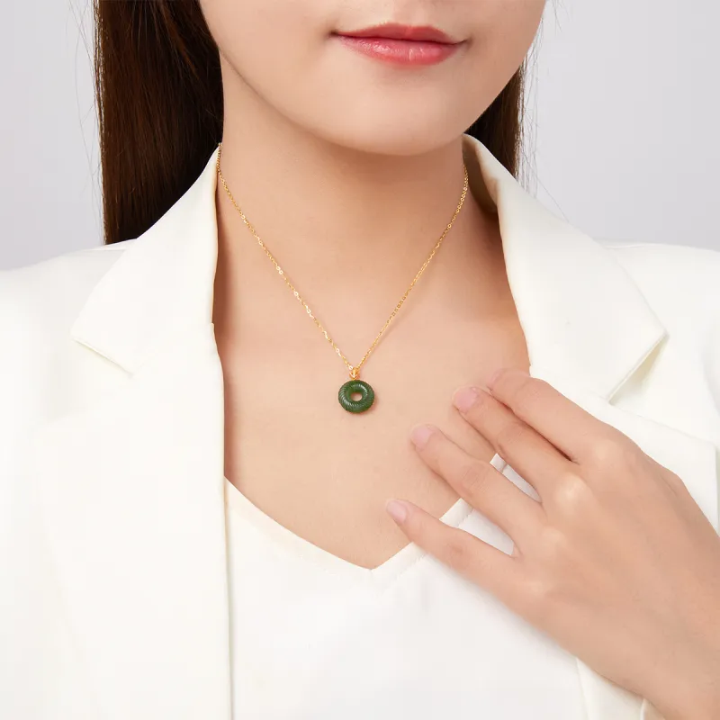 Oriental Jade Necklaces Jasper Women's-3