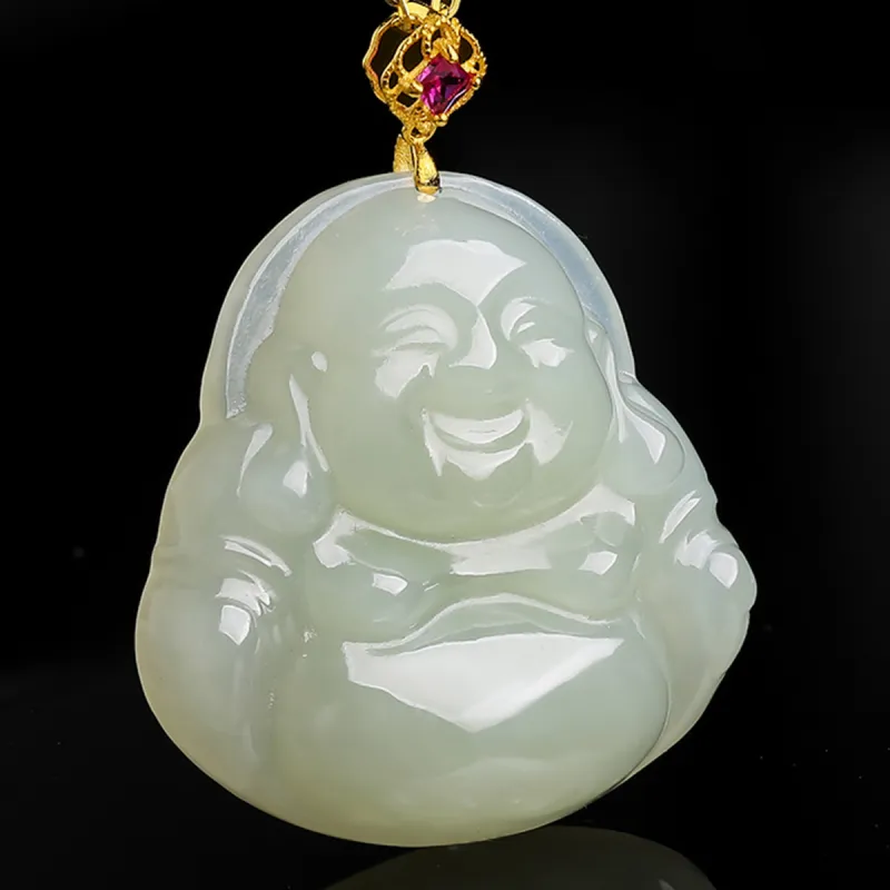 Oriental Jade Pendants Pale Greenish White Jade Women's-4