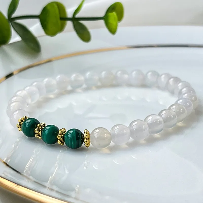 Oriental Jade Agate Bracelets Women's-3