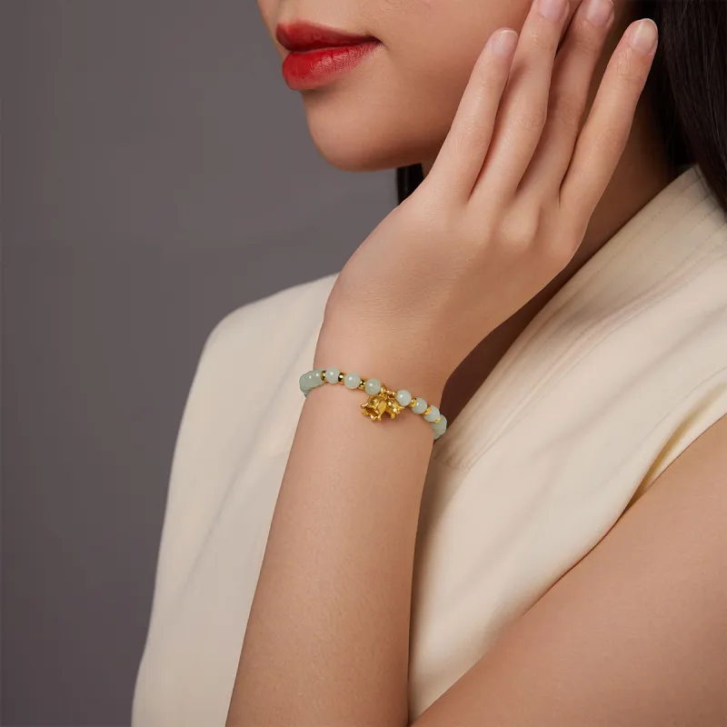 Oriental Jade Bracelets Pale Greenish White Jade Women's-1