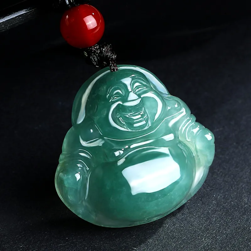 Oriental Jade Ice Glutinous Jadeite Necklaces Unisex-5