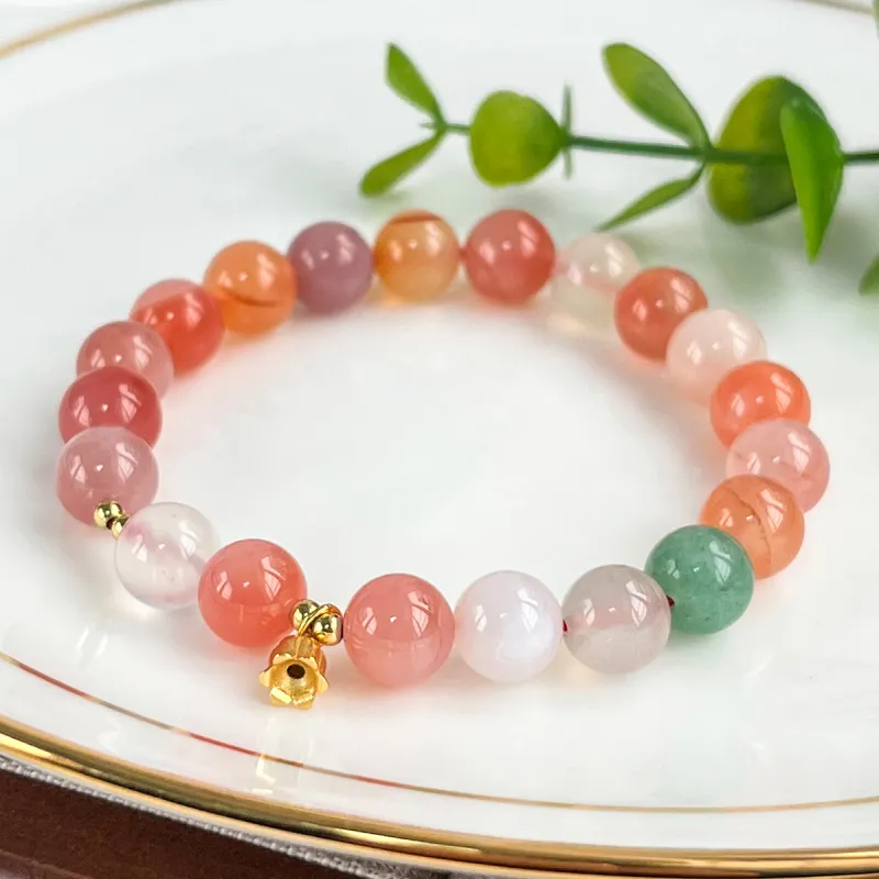 Oriental Jade Agate Bracelets Women's-5
