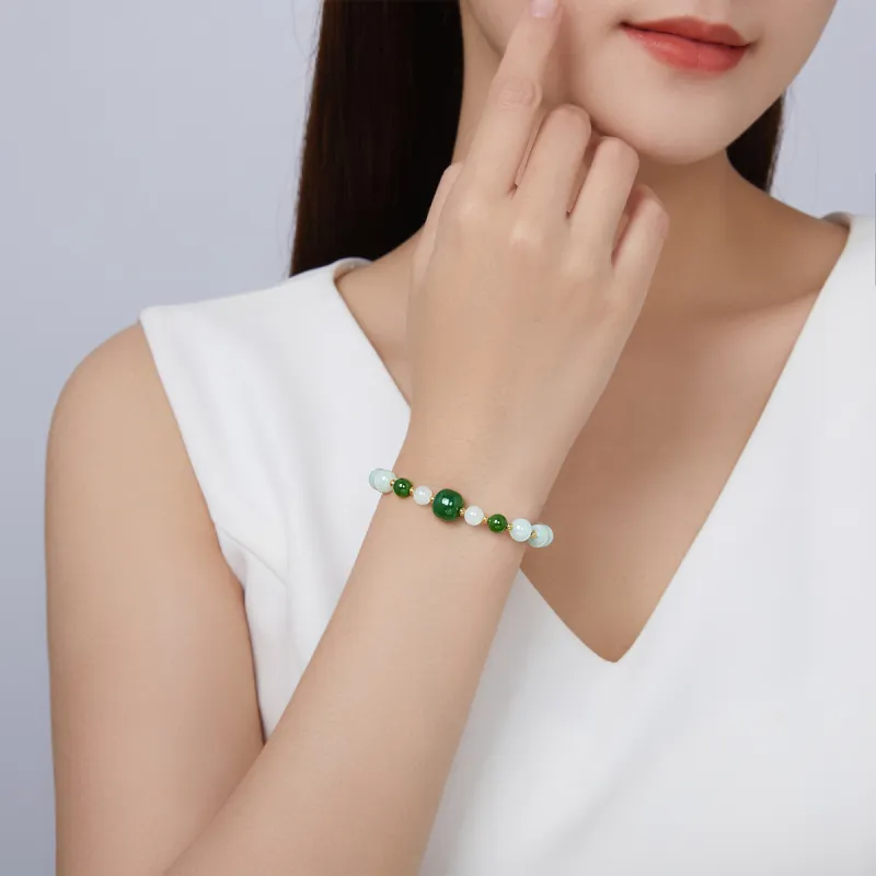 Oriental Jade Glutinous Jade Jadeite Bracelets Women's-3