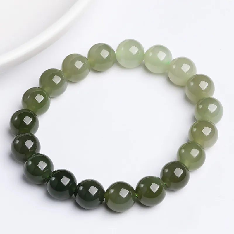 Oriental Jade Hetian Jade Bracelets Pale Greenish White Jade Women's-3