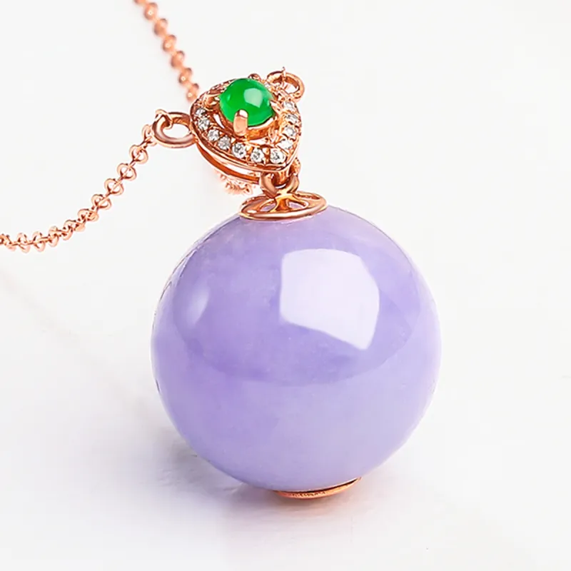 Oriental Jade Ice Glutinous Jadeite Necklaces Women's-4