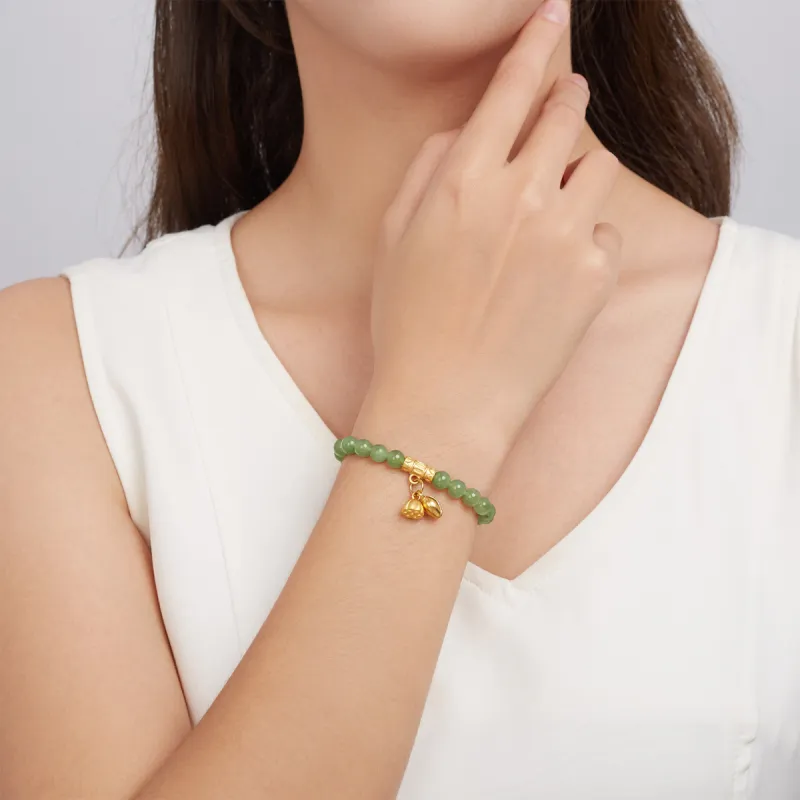 Oriental Jade Hetian Jade Bracelets Green Jade Women's-2