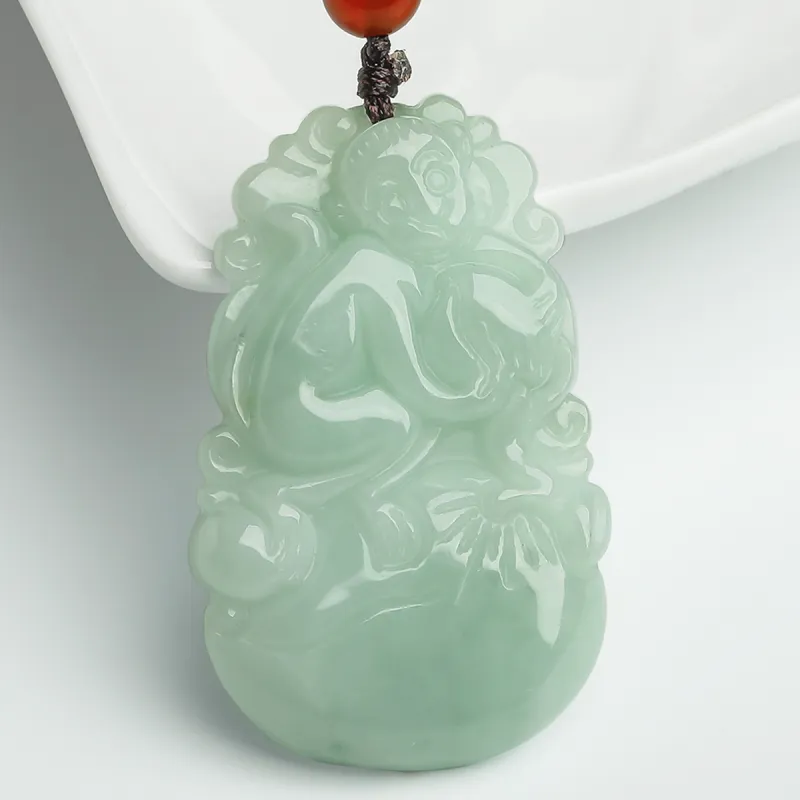 Oriental Jade Glutinous Jade Jadeite Necklaces Unisex-44