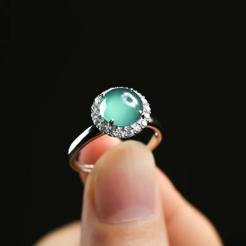 Oriental Jade Ice Glutinous Rings Women's-1