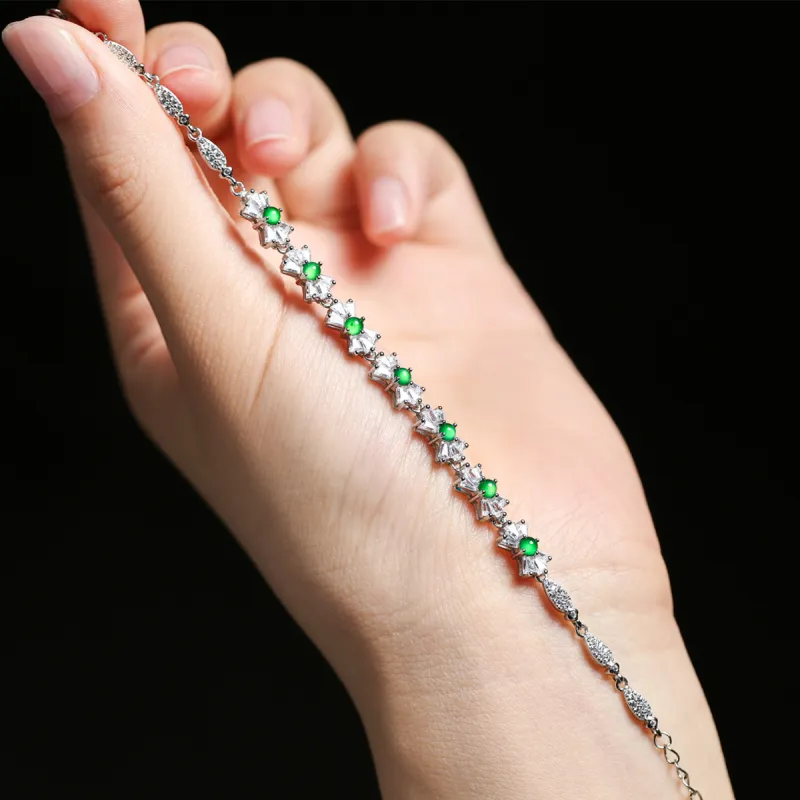 Oriental Jade Ice Type Bracelets Women's-3