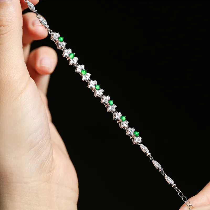 Oriental Jade Ice Type Bracelets Women's-4