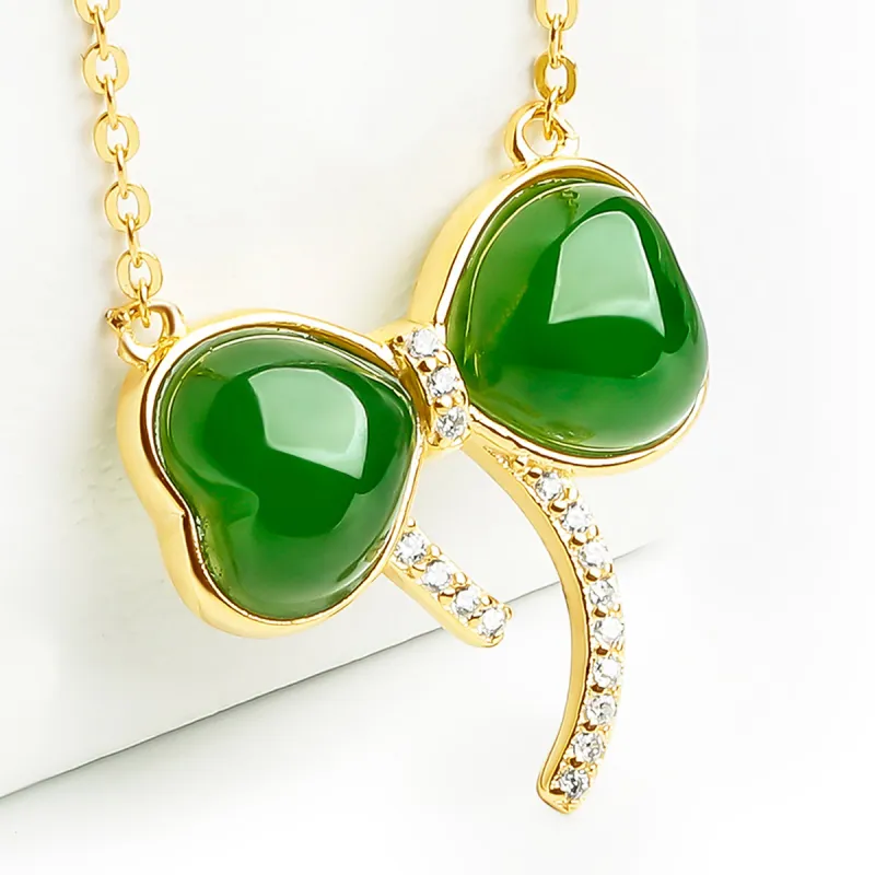 Oriental Jade Hetian Jade Necklaces Jasper Women's-3