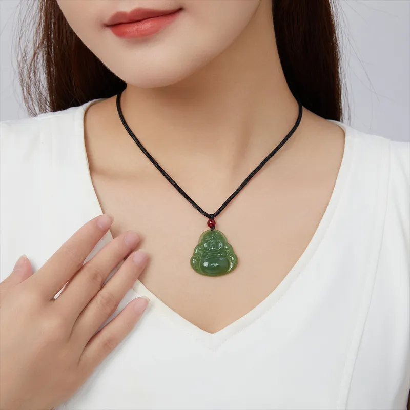 Oriental Jade Hetian Jade Necklaces Green Jade Women's-1