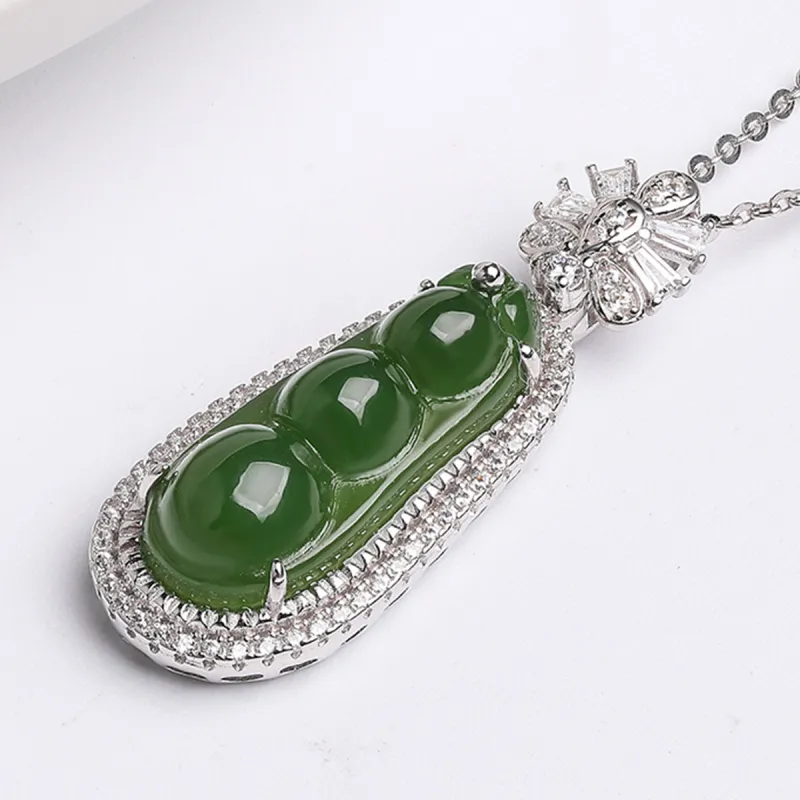 Oriental Jade Necklaces Green Jade Women's-3