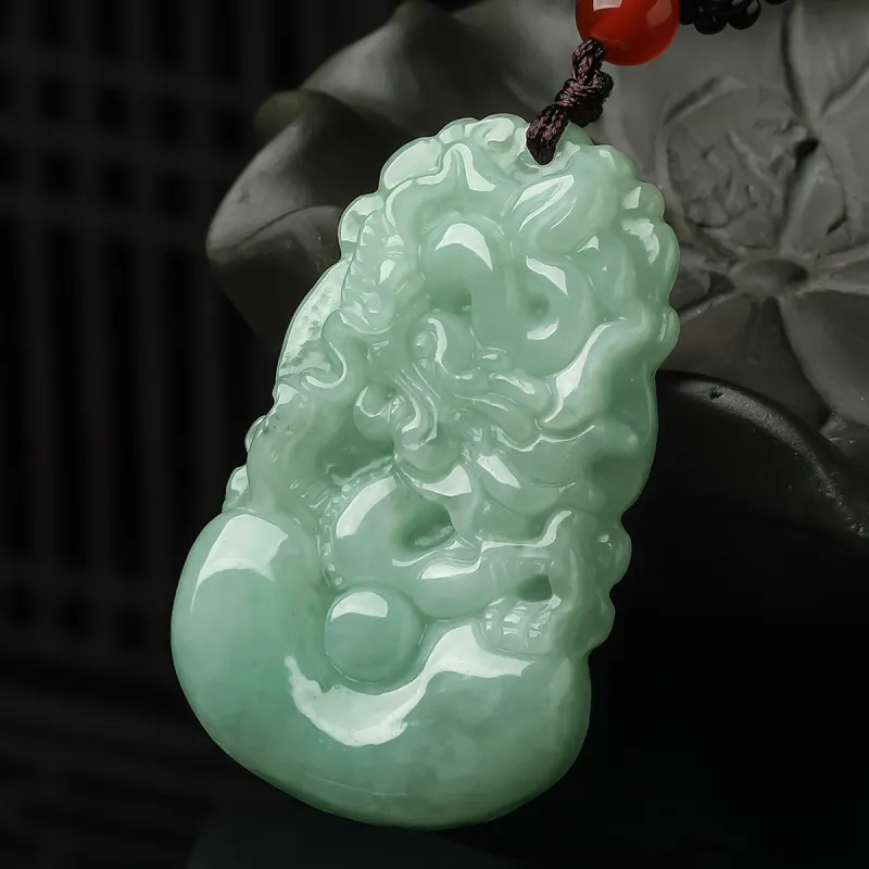 Oriental Jade Glutinous Jade Jadeite Necklaces Unisex-22
