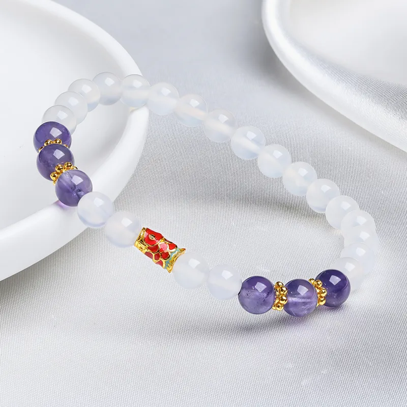 Oriental Jade Chalcedony Jade Bracelets Women's-5