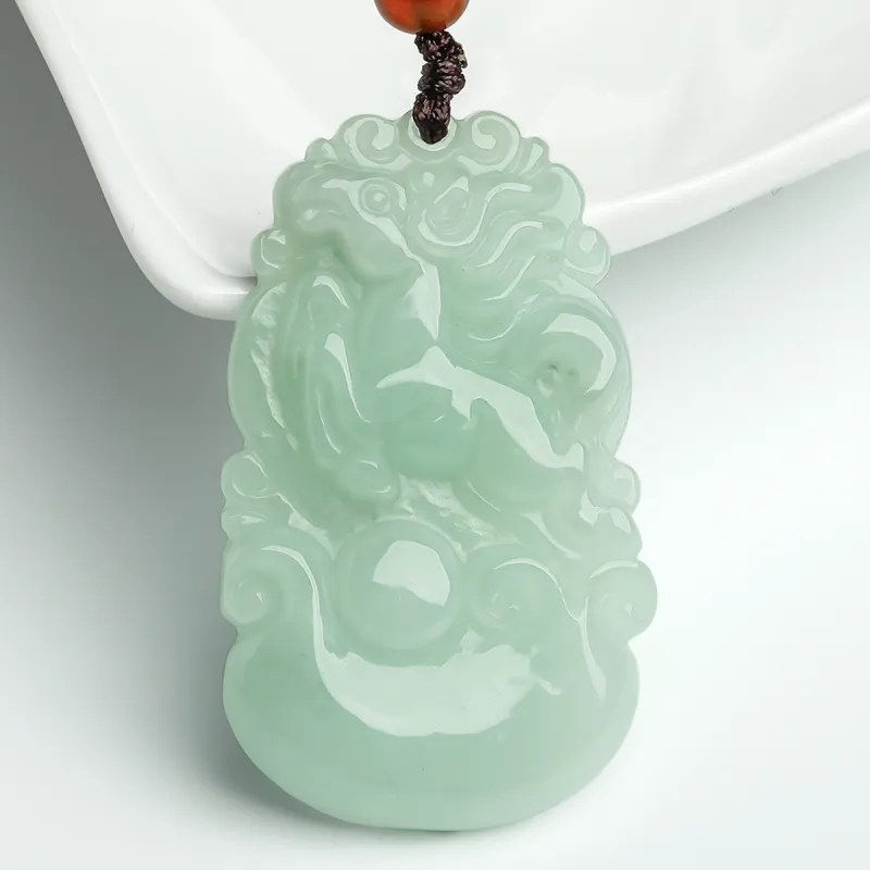 Oriental Jade Glutinous Jade Jadeite Necklaces Unisex-34