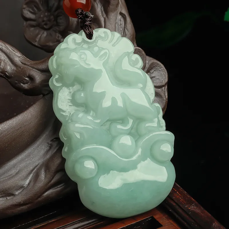 Oriental Jade Glutinous Jade Jadeite Necklaces Unisex-51