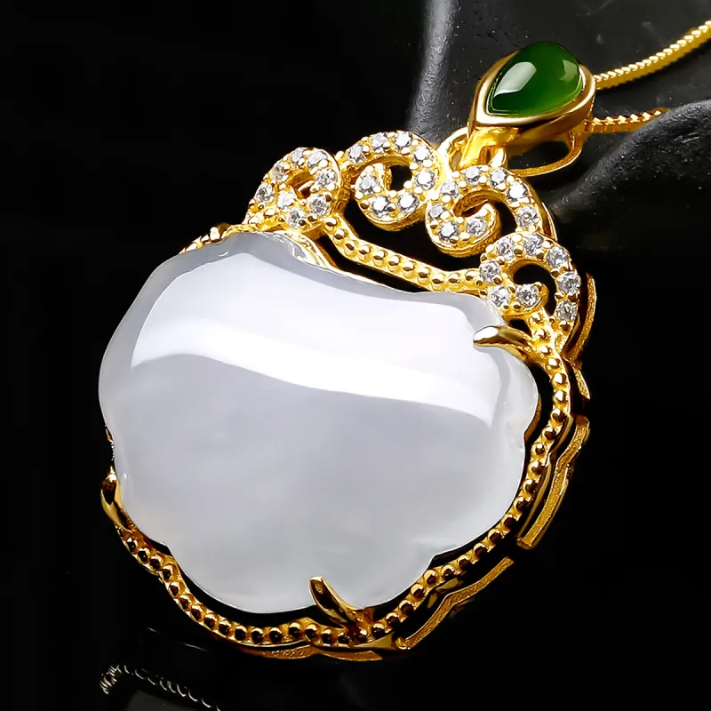 Oriental Jade Pendants White Jade Women's-3