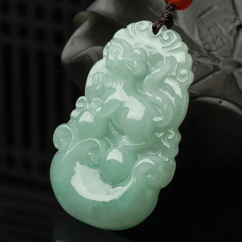Oriental Jade Glutinous Jade Jadeite Necklaces Unisex-3