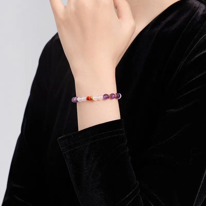 Oriental Jade Chalcedony Jade Bracelets Women's-6