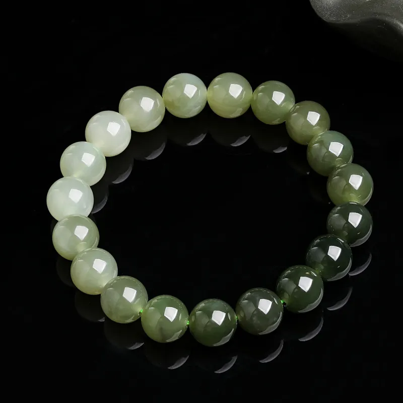 Oriental Jade Hetian Jade Bracelets Pale Greenish White Jade Women's-5