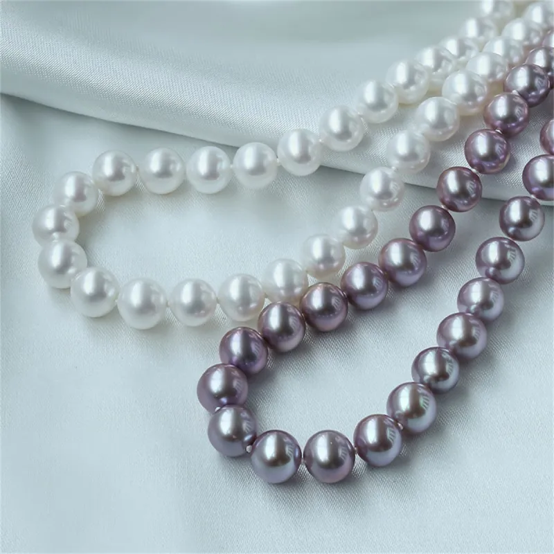 Oriental Jade Freshwater Pearl Necklaces Women's-2