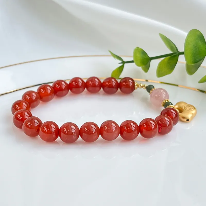 Oriental Jade Agate Bracelets Women's-5