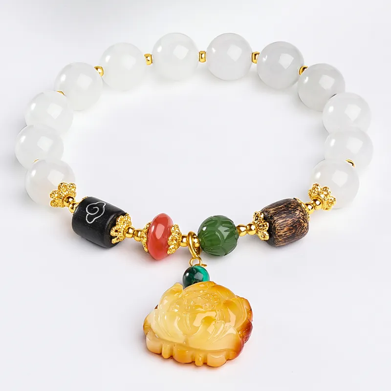 Oriental Jade Hetian Jade Bracelets White Jade Women's-5