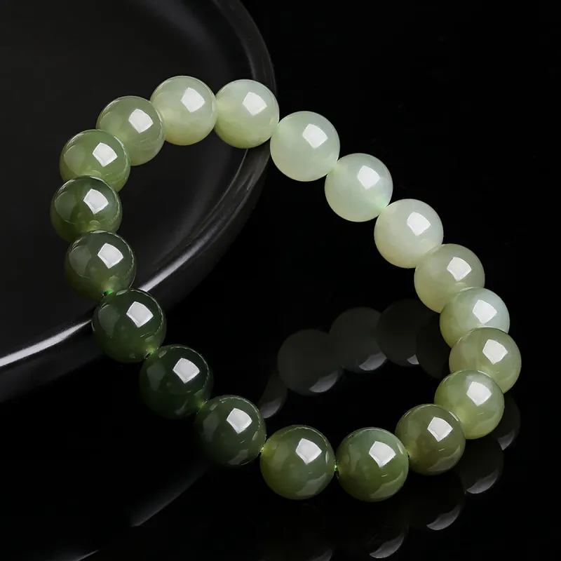 Oriental Jade Hetian Jade Bracelets Pale Greenish White Jade Women's-6