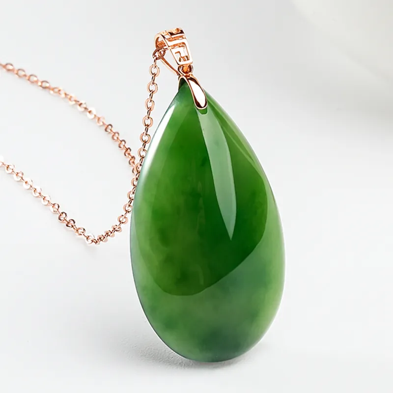 Oriental Jade Hetian Jade Necklaces Jasper Women's-1