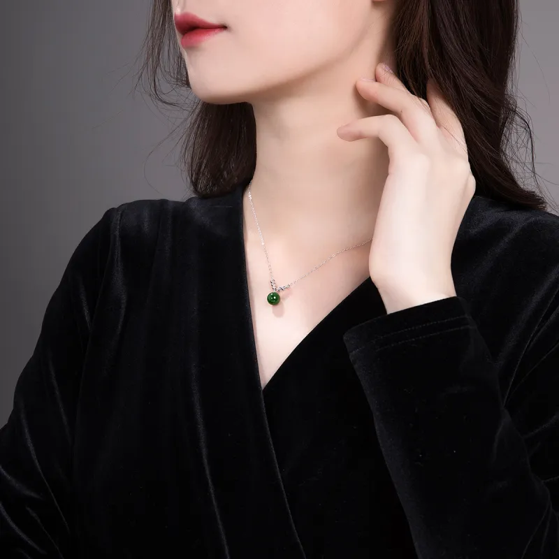 Oriental Jade Hetian Jade Necklaces Jasper Women's-1