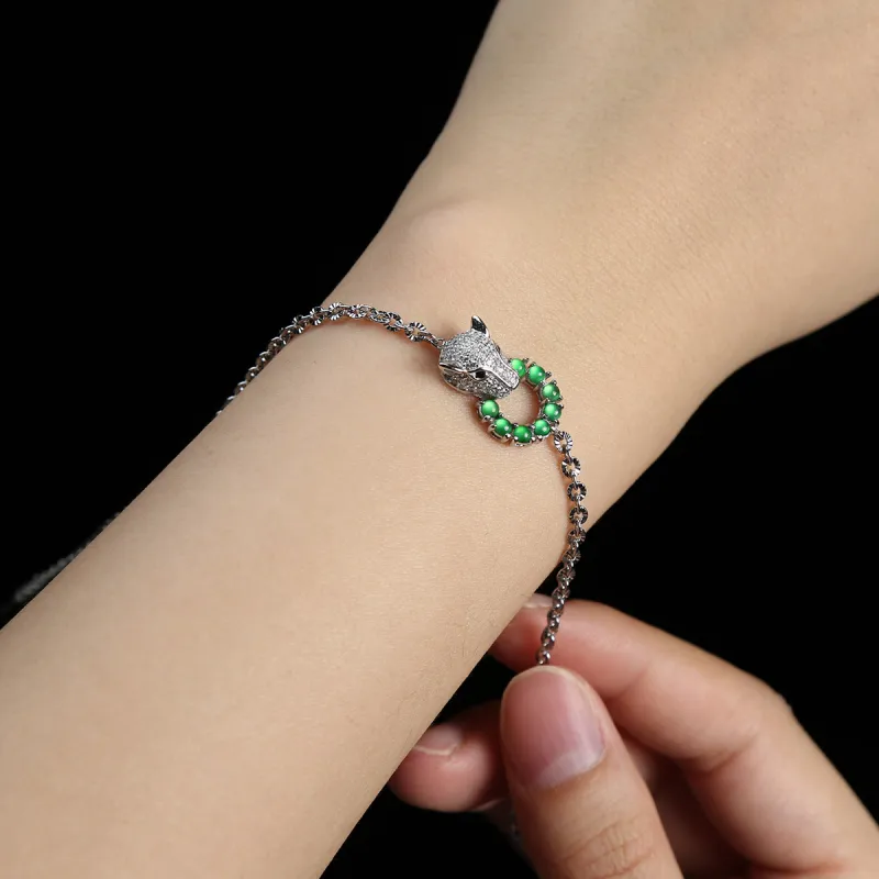 Oriental Jade Ice Glutinous Bracelets Women's-7